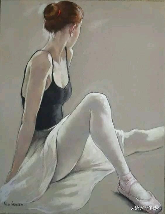 画家|乌克兰女画家色粉画作品,跳舞的姑娘可真美