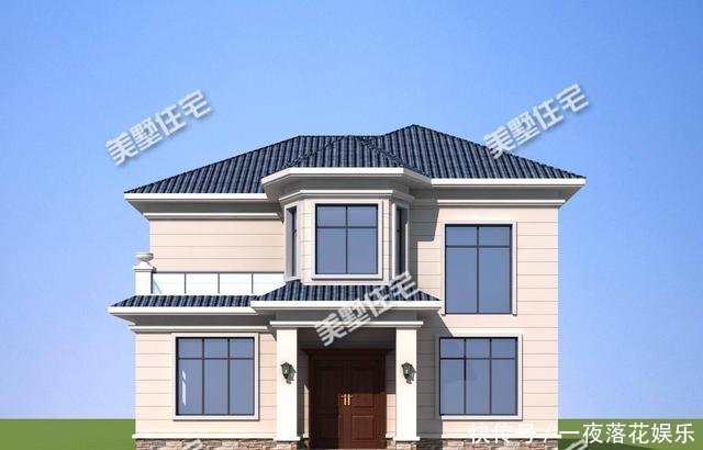 别墅|占地121平的二层别墅,四卧三厅的布局,老家建一栋,刚刚好