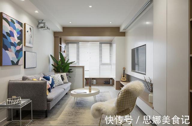 主卧|她坚持给电视墙和沙发墙互换位置,效果出来后,既大气又实用