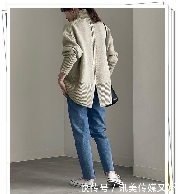 示例|厚实的针织衫怎么搭?15种秋冬穿搭示例,给你温暖可爱的休闲感