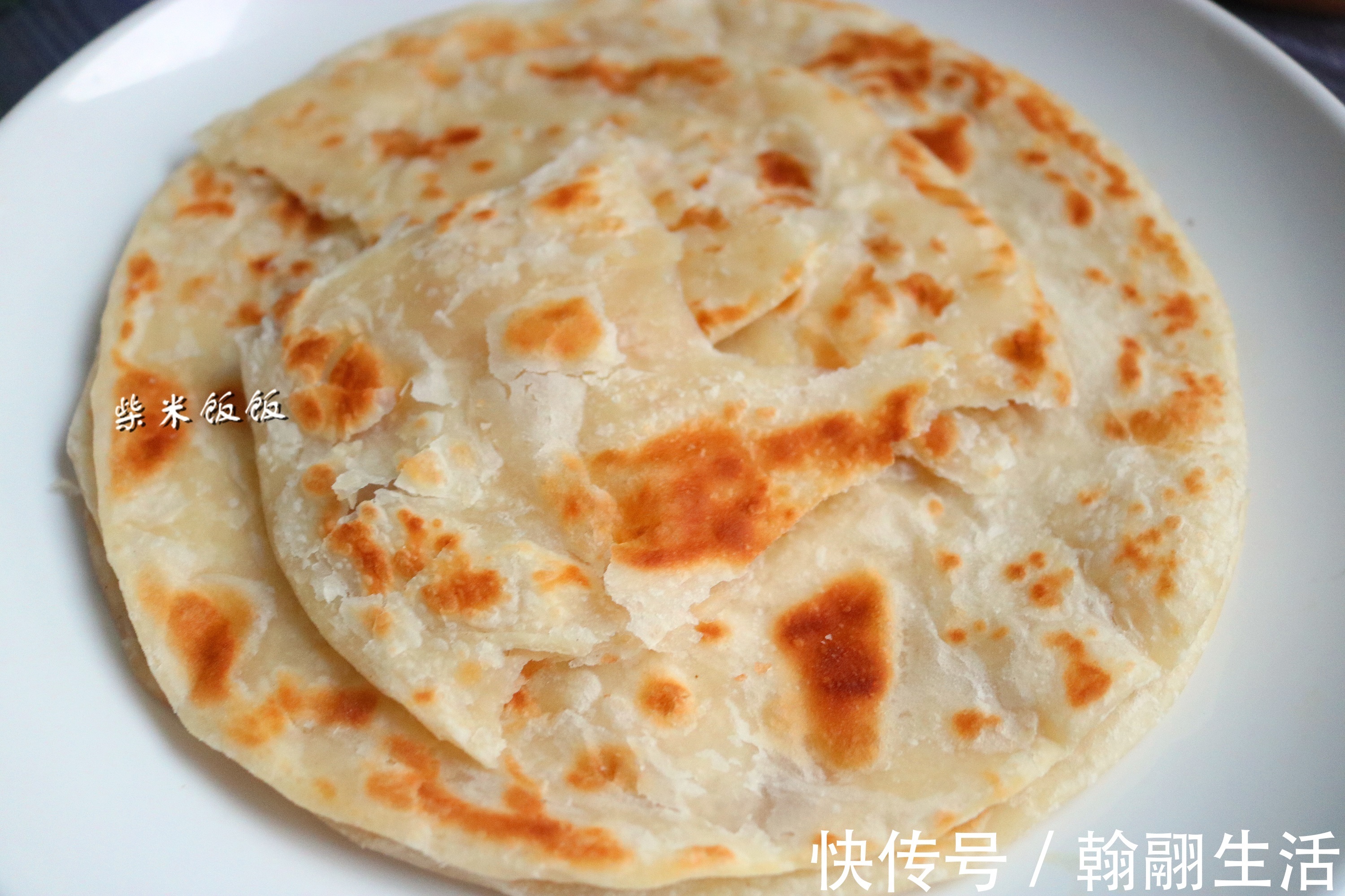 面团|晚上揉面团,早上来烙饼,省时省力,香软好吃,比发面饼更美味