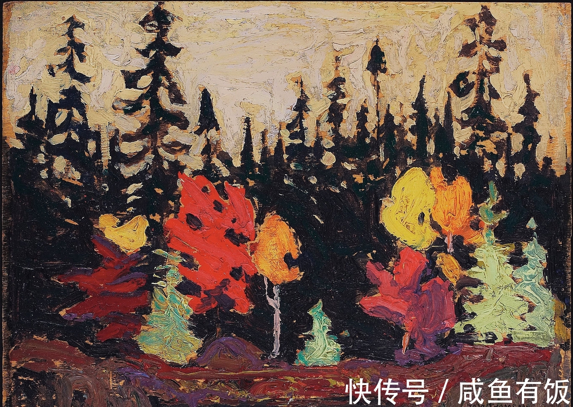 笔触!浓烈的色彩,激荡的笔触