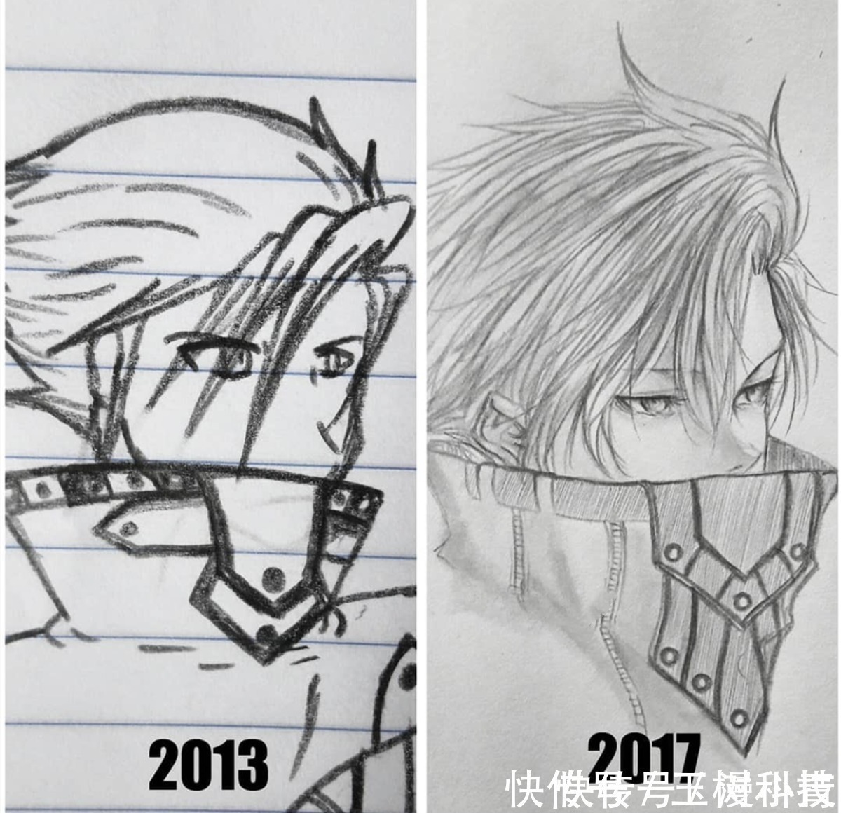 草稿纸|喜欢上课在作业本上乱画的画师,多年上课开小差,绘画终有所成就