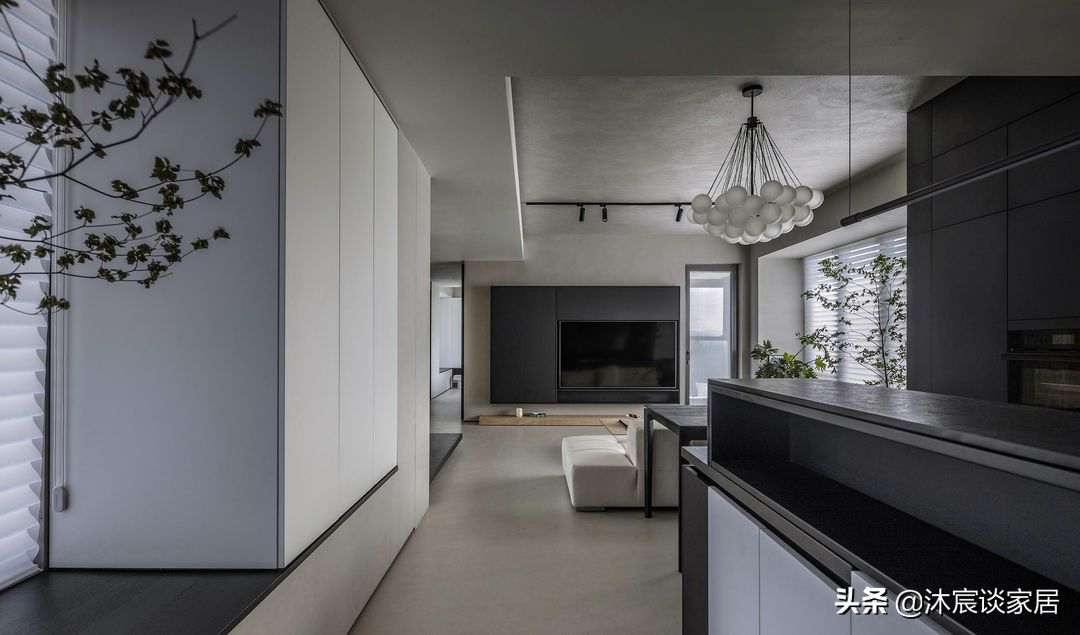 装修|怪不得这么多人喜欢微水泥,用在装修上,室内极简大方,干练纯粹