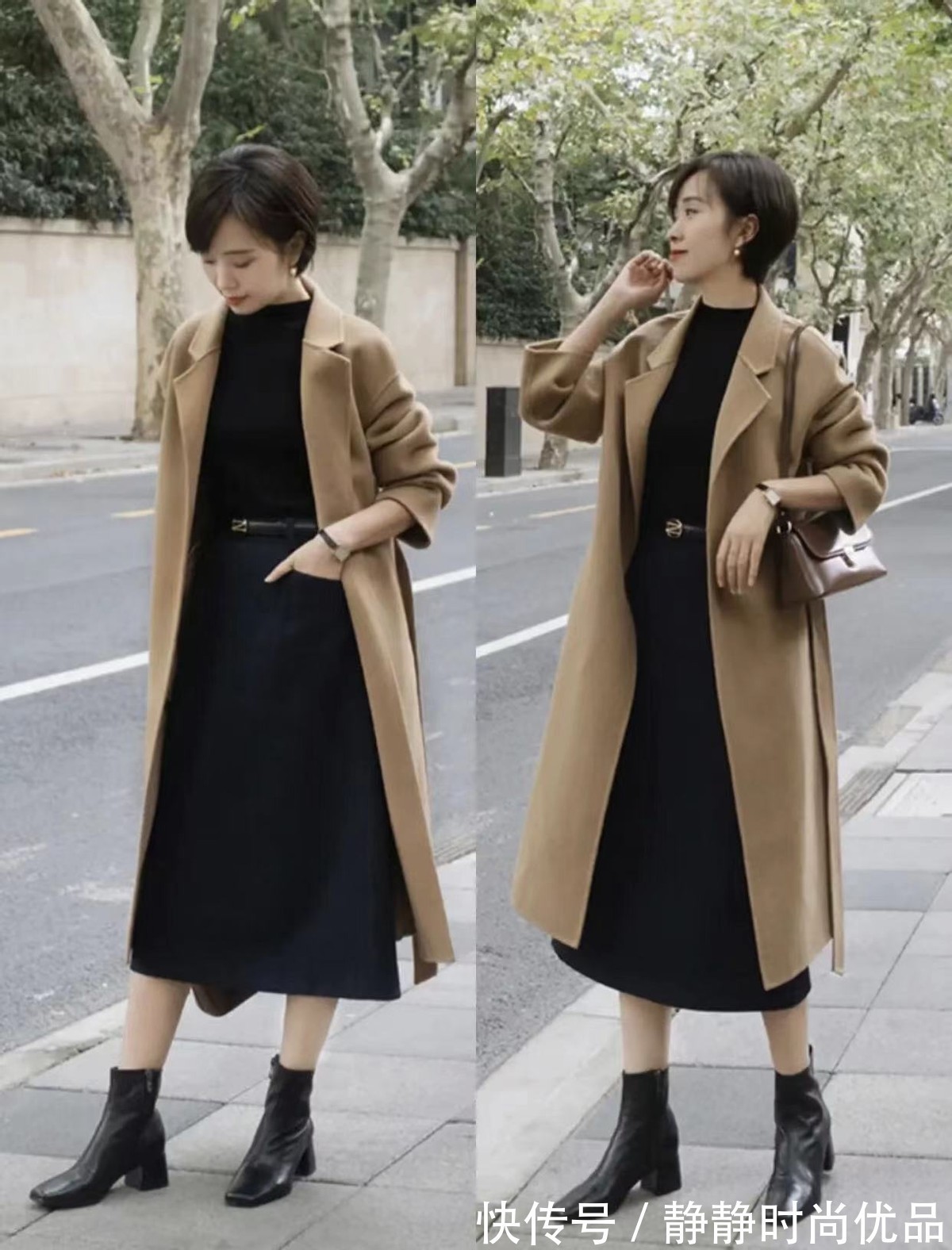 半身裙 今年初冬,流行穿“大衣+半身裙”!40、50岁女人这么穿好优雅