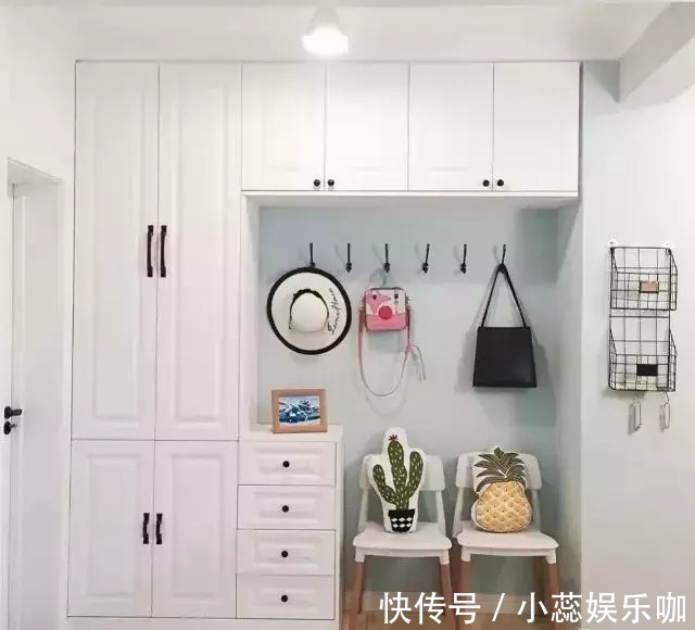 齐家栗子|去朋友家参观,一进门就被鞋柜惊艳到了,真是漂亮又实用!