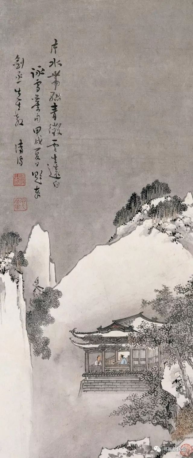 踏雪寻梅$溥儒雪景山水35幅，太美了