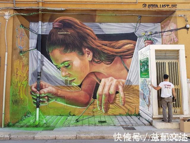 街头艺术|令人惊叹的3D绘画,一个油罐凭空消失了,路过的动物还以为是真的