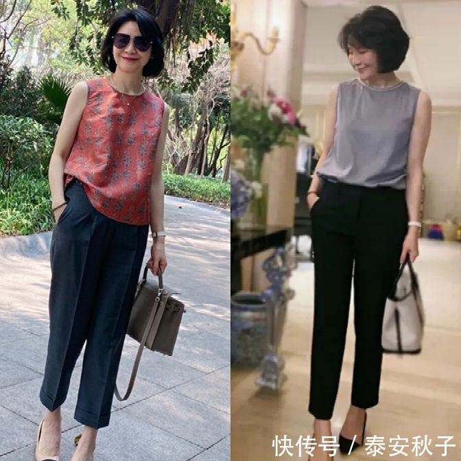 女人|50岁+女人别穿得像大妈!学她的减龄穿搭:年过半百也能很迷人