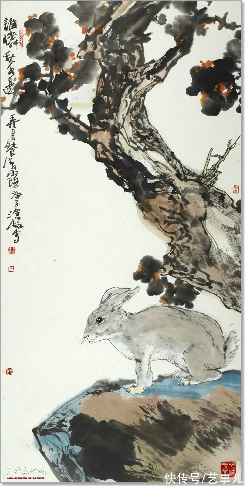 山静居画论#尹沧海教授动物系列作品欣赏:富有诗意的意象世界