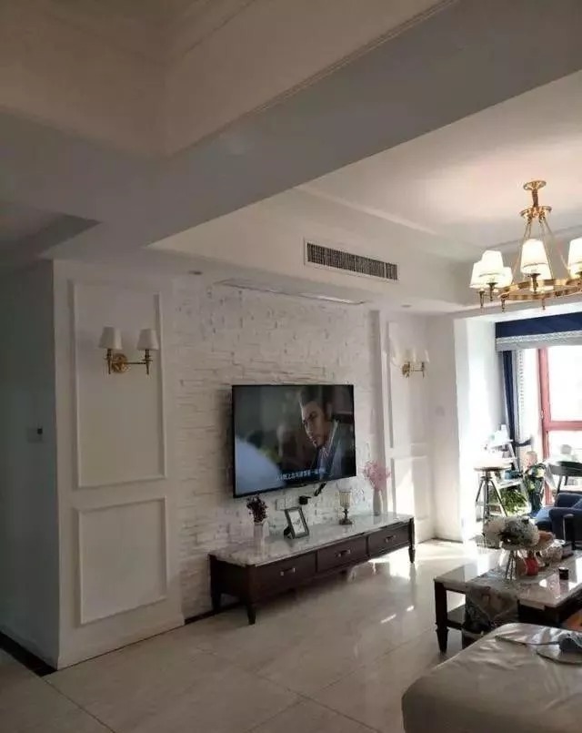 电视墙|终于入住新家,晒晒,130平新房,玄关实用极了,电视墙最个性!