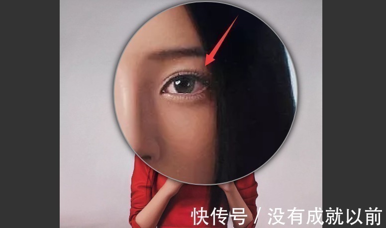 冷军&他画了一个长发美人,卖了207万,放大十倍后,网友:这不是画