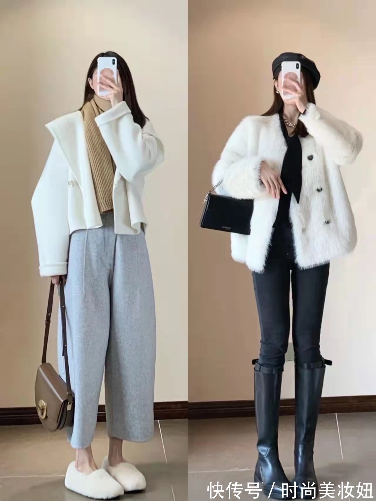 深色系|冬季保暖又优雅的穿搭,get这几种搭配思路,好看又显气质