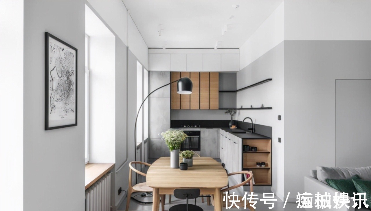 卧室|90平灰色调与木质感结合的现代简约风,就是有设计感