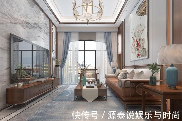 胡桃木|男主坚持要装中式风,以胡桃木搭配灰色调,效果出来引太多人模仿!