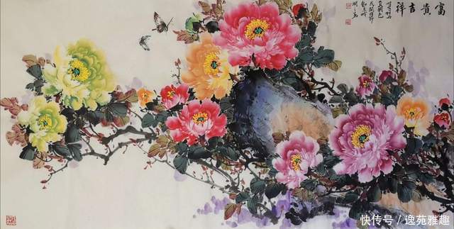 【画作欣赏】心中牡丹开,处处是暖阳,画家王润之作品欣赏