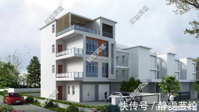 露台|宅基地临街，建房应该怎么设计？分享8套图纸总有一套适合你