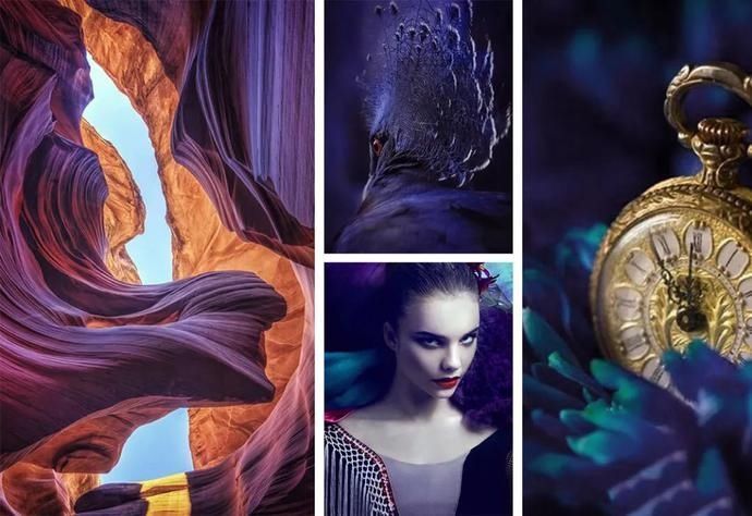 共存|海军蓝,复古与时尚并行的艺术画,简约的浪漫同经典共存