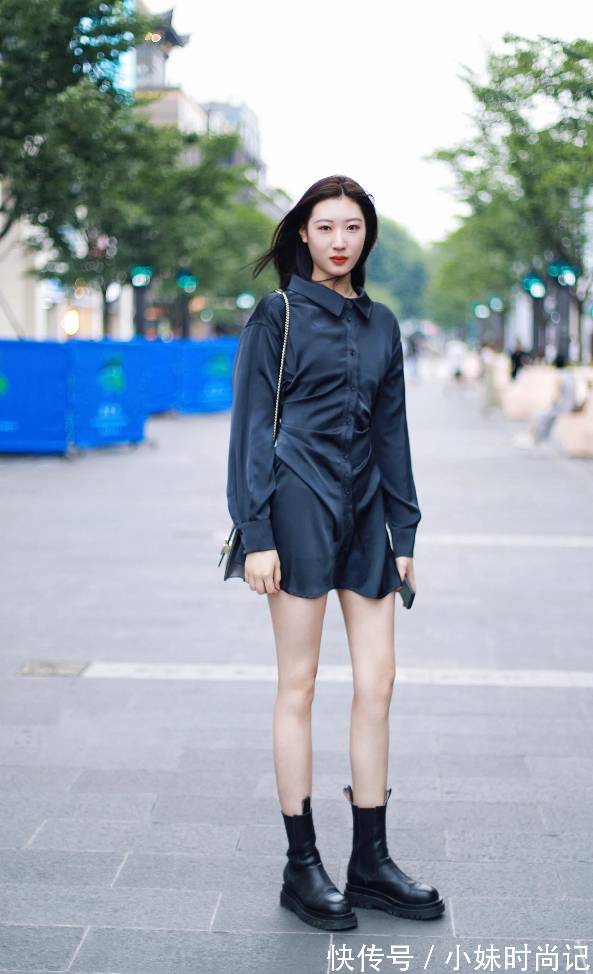 减龄|7套衬衫裙穿搭示范 时髦又减龄 通勤约会都能穿