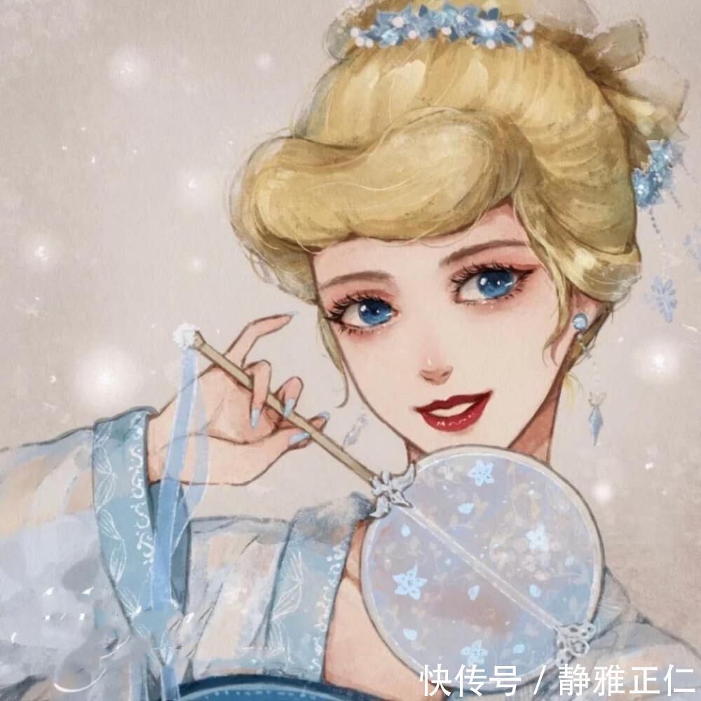 贝儿公主|以中国风的方式打开迪士尼,仙蒂公主像大家闺秀,艾莎依然女王范