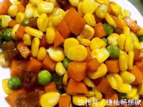 玉米粒|孩子长身体最爱的菜,色香味俱全,营养又开胃,保护视力学习更棒