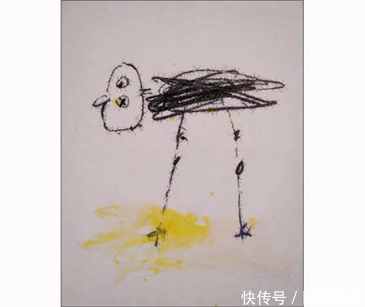 蒙娜丽莎&他画一只鸟卖了82万,网友吐槽:不如小学生,专家:往鸟眼睛里看