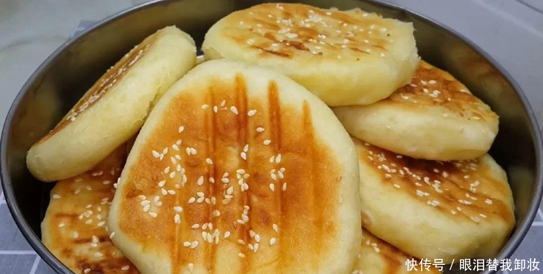 面包|烧饼这样做才过瘾,加2根山药,比面包油条还香,真的太好吃了