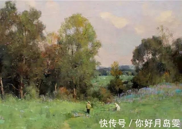 布面油画&著名油画家杨鸣山的风景写生作品，净化心灵！