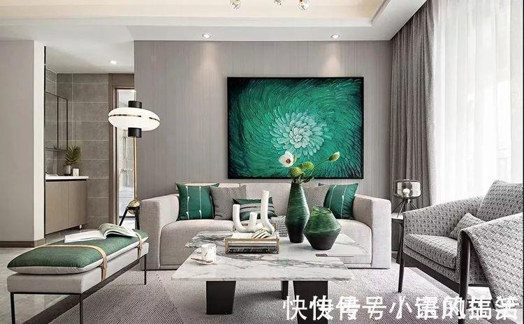 浅灰色|105平现代简约,灰度与绿意,得充满生机与活力