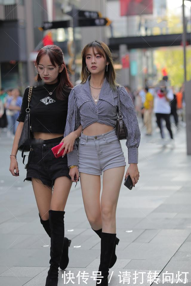 裤子遇上长筒靴，时尚又摩登，靓丽十足