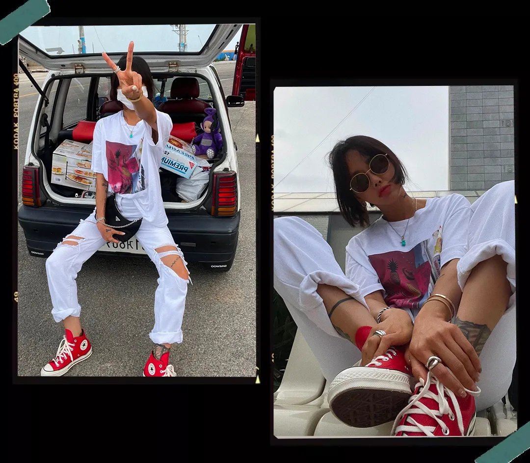 蕾丝|黑白灰穿腻了？今夏这6组彩色穿搭超显白，回头率100%