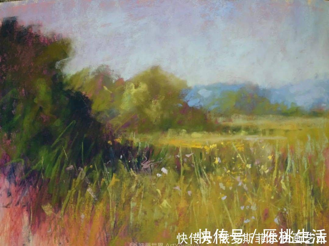 艺术家$美国当代粉彩艺术家贝萨尼·菲尔兹粉彩风景画作品欣赏