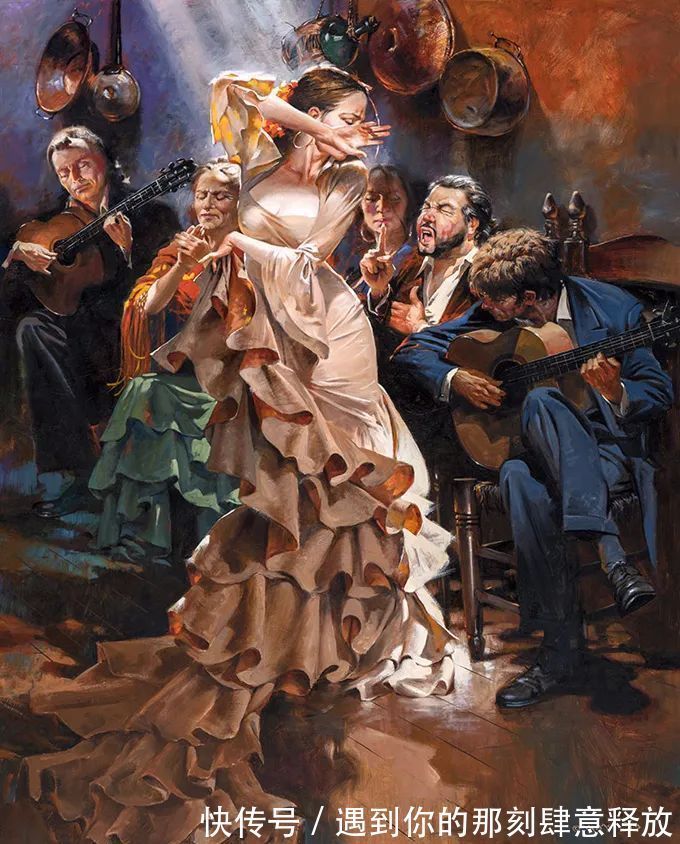 马希尔·摩科斯&优雅浪漫的绘画,太美!真想钻进他的画里!