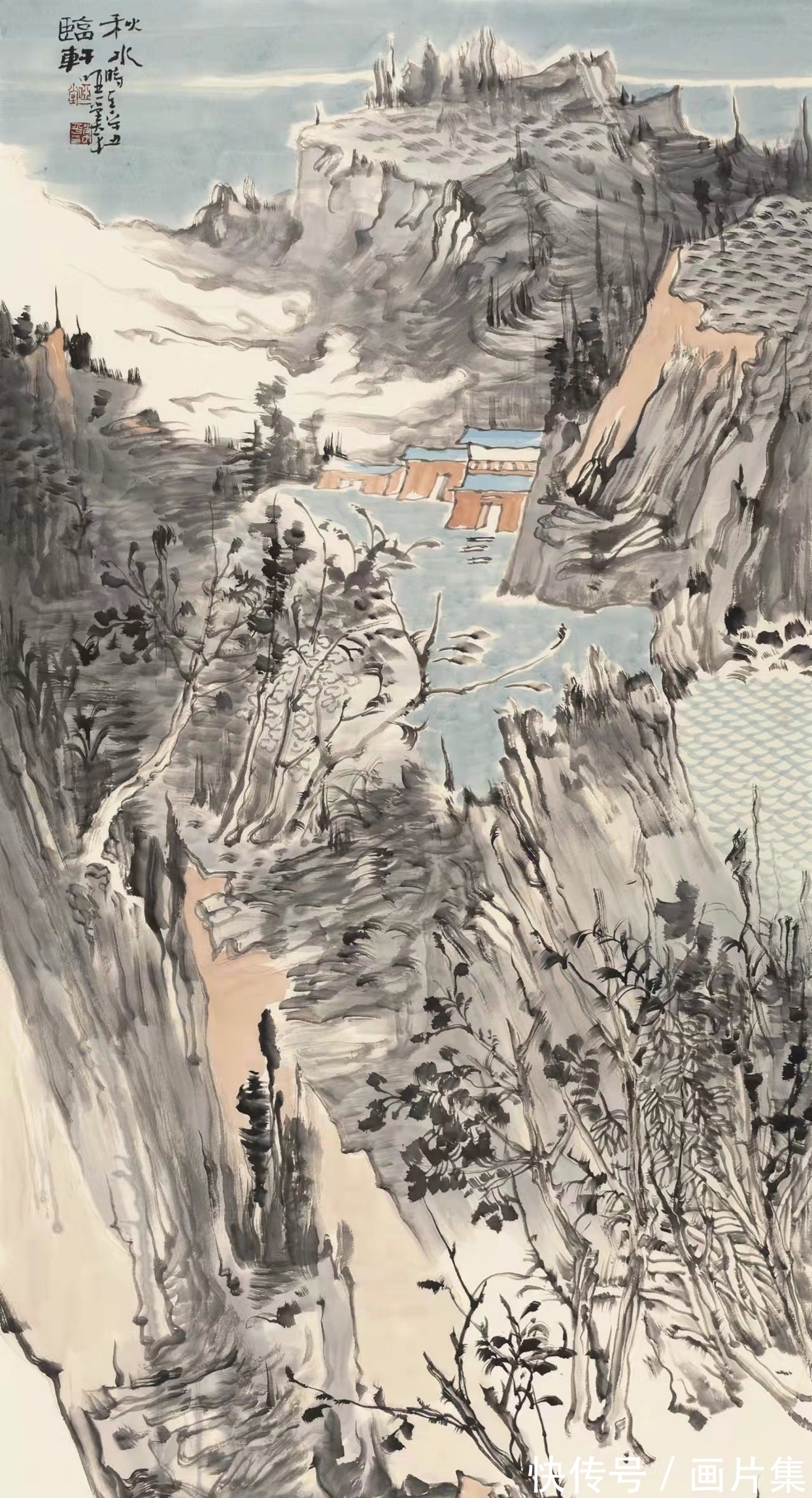 山水画作&「直击书画」肖大平山水画,给视觉艺术做了新的诠释