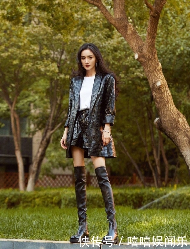 帅气|冬天想要露腿又怕冷一双过膝长靴帮到你,造型更显帅气