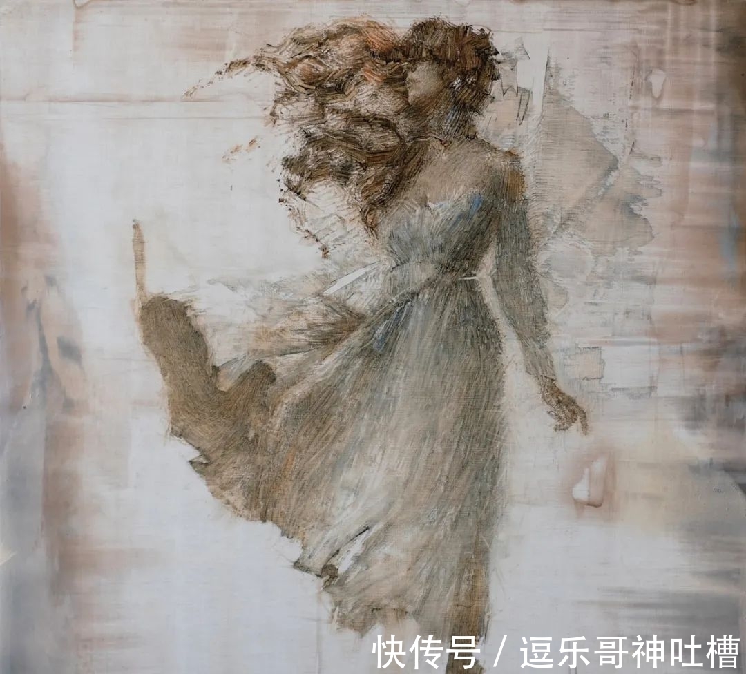 画作#“自毁”画作的艺术家,描绘不一样的油画,视觉效果超一流