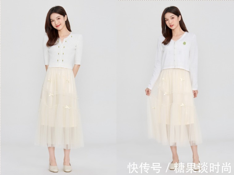 裙子 半身裙,我只爱“网纱裙”&“百褶裙”,搭配起来真是太美了