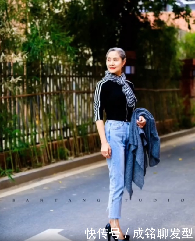 大长腿|70岁奶奶凭借穿搭出圈，烈焰红唇高跟鞋一样不落，气质不输年轻人