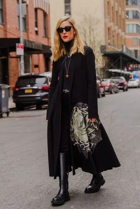  搭配大衣|你穿大衣+靴子的样子，真的时髦极了！