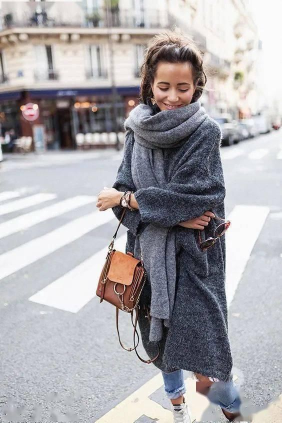 围巾围得好,大衣的潮范儿都可以提升一个level。