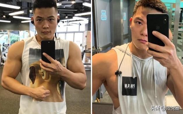 肌肉型男|90后型男恋上健身，用青春汗水打造饱满的胸肌和冰块盒般的腹肌