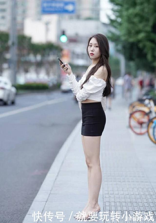 美女|气质型美女,配黑色包臀裙,极具魅力