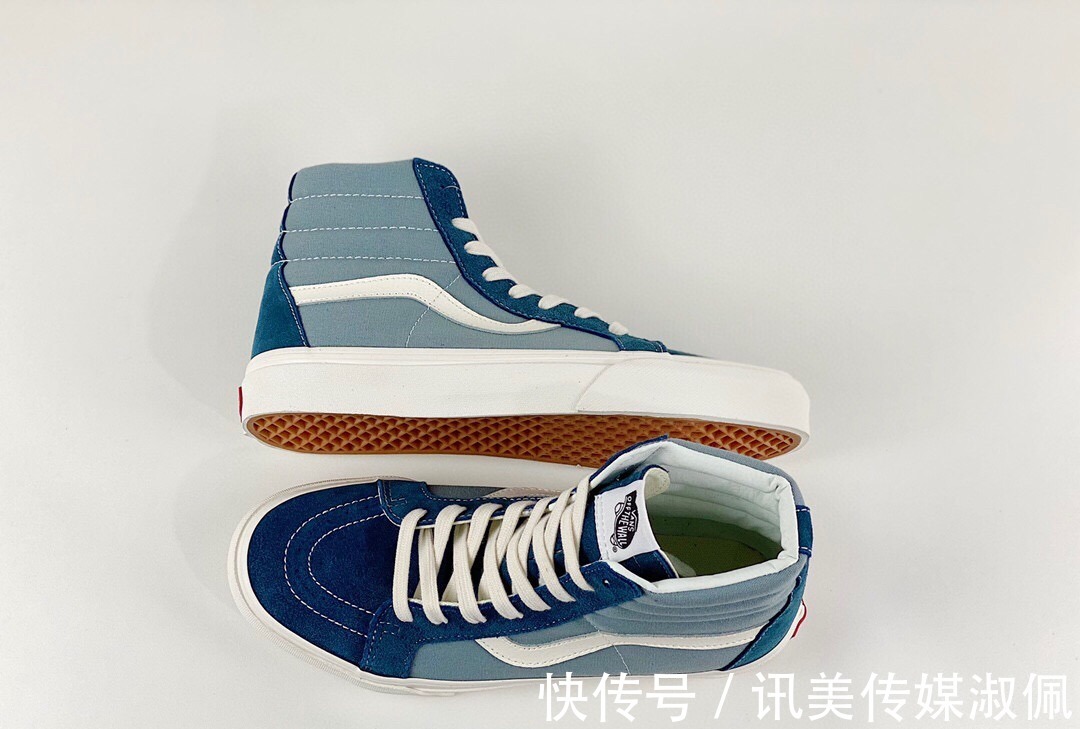 帆布鞋|Vans SK8-Hi Vault OG 牛仔蓝高帮帆布鞋