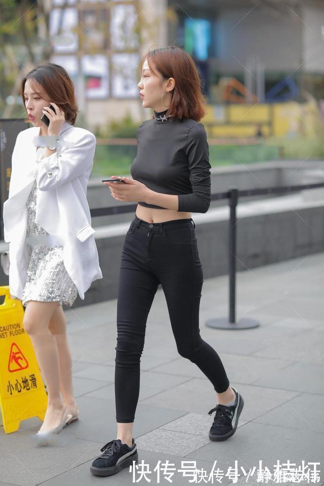 衣服 一身纯黑色穿搭,依然穿出层次感,新时尚感十足