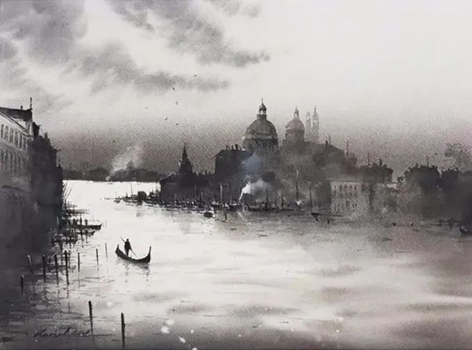 画面!极具美感的蓝绿水彩色调,如此画面,令人爱不舍手