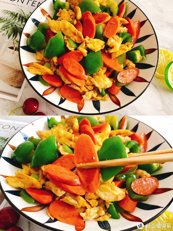 五分钟零失败！超好吃家常青椒火腿炒鸡蛋