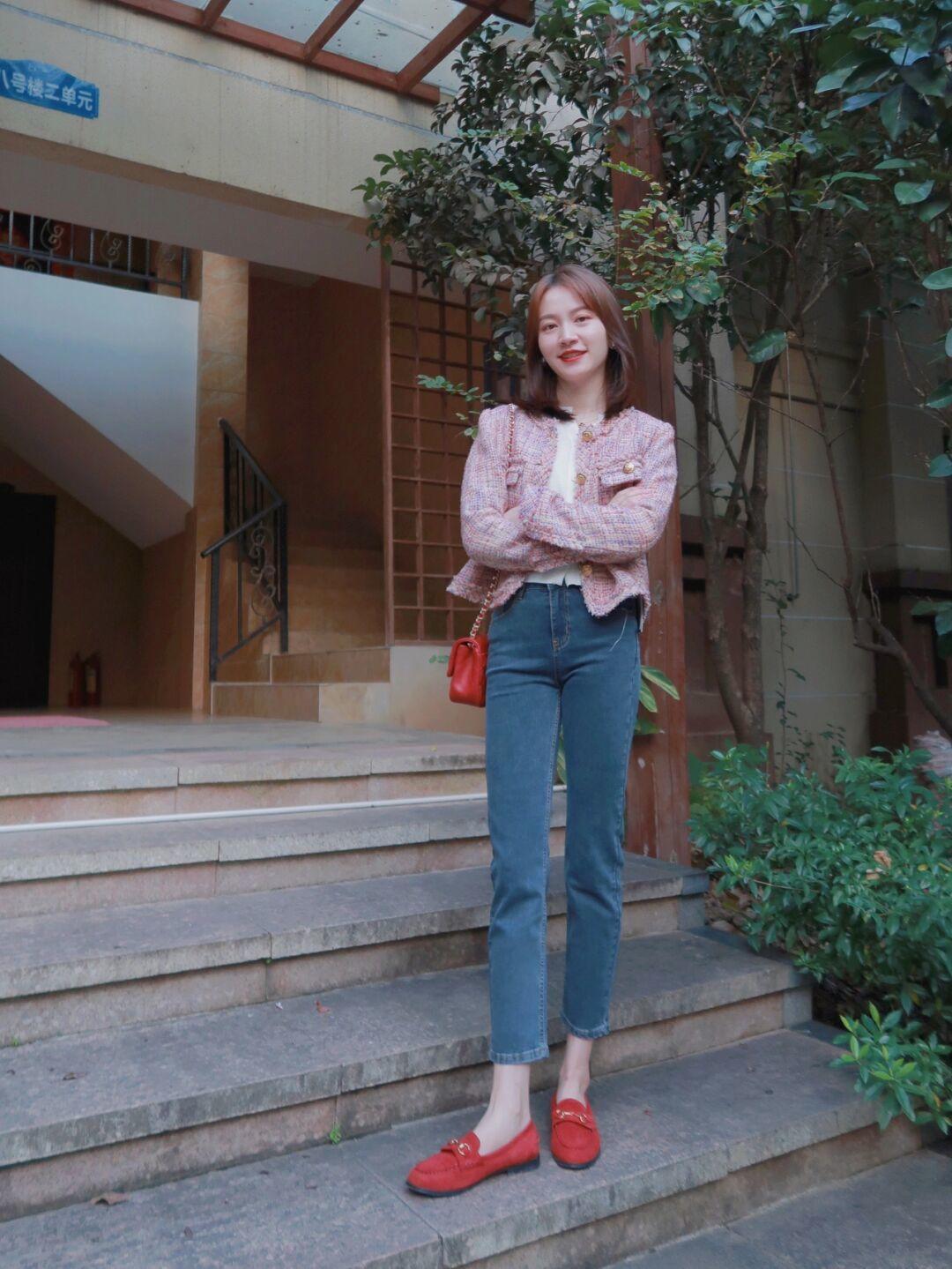 香风|这才是适合普通人的小香风外套，搭配阔腿裤，既有温度又高级洋气