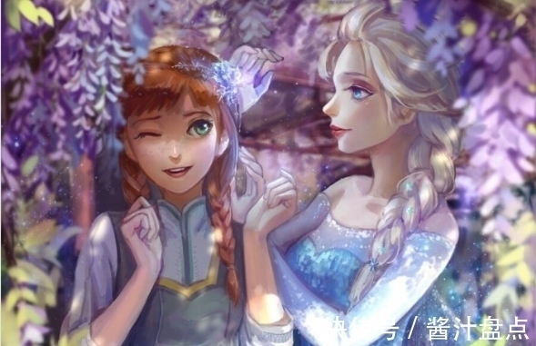 安娜!灵魂画师手下的艾莎和安娜,图二唯美,图三安娜“女友力”爆棚