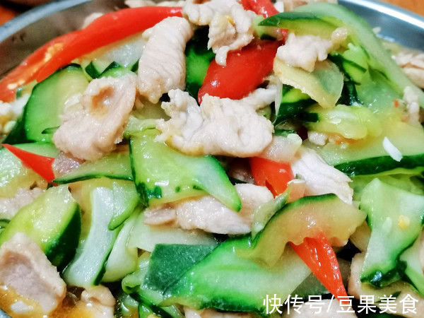 #我心中的冬日限定#青瓜炒肉片