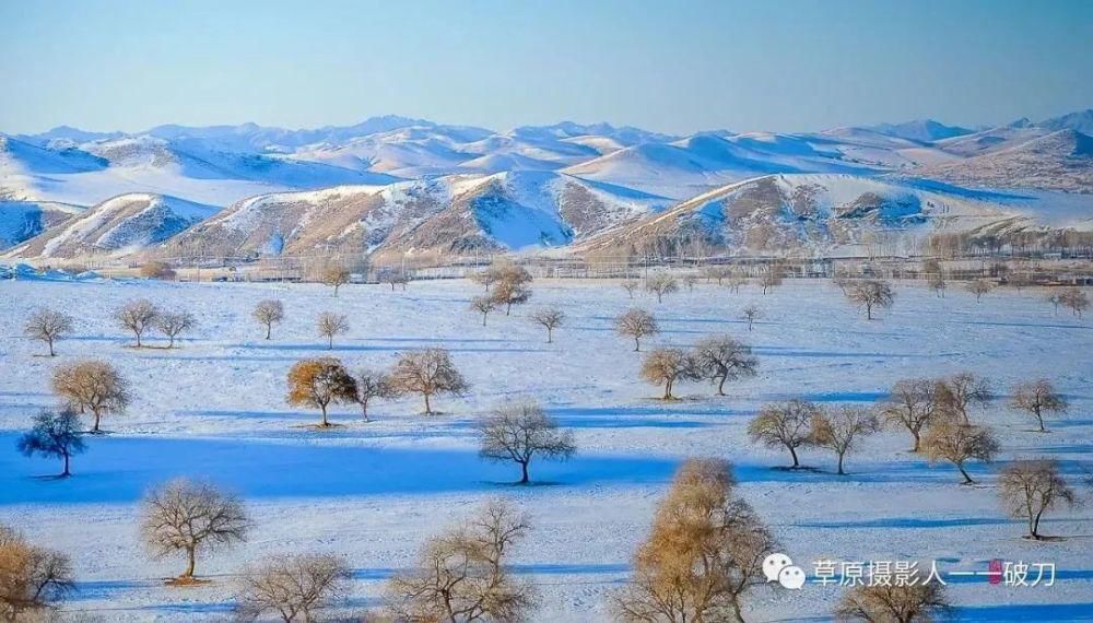 阿鲁科尔沁的冬季，美成了一首风花雪月的诗！